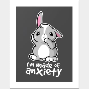 Bunny anxiety Posters and Art